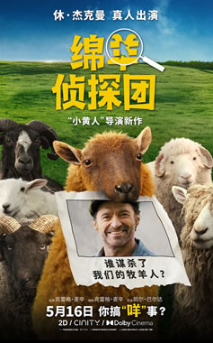 休·杰克曼真人出演《绵羊侦探团》5月16日中国内地上映